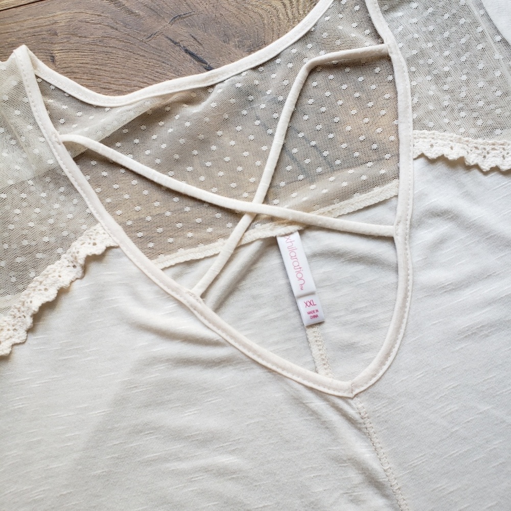 Xhiliration Womens Blouse XXL